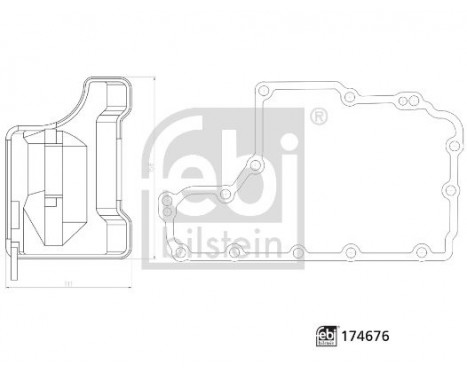 Hydraulic Filter Set, automatic transmission 174676 FEBI