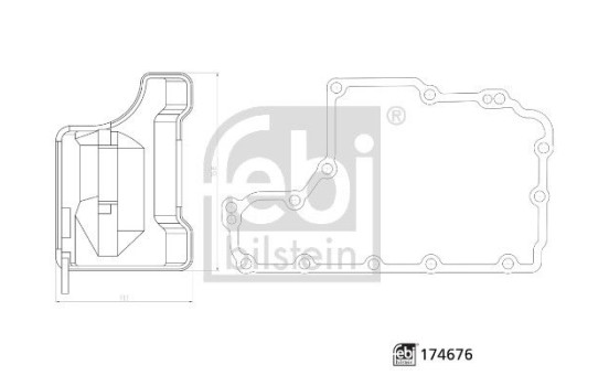 Hydraulic Filter Set, automatic transmission 174676 FEBI, Image 3