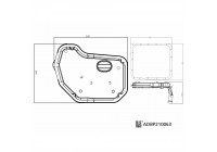 Hydraulic Filter Set, automatic transmission ADBP210063 Blue Print