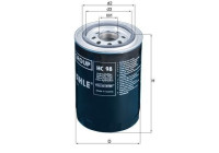 Hydraulic Filter, steering system HC 98 Mahle