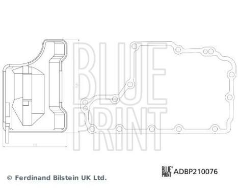 Transmission oil filter set ADBP210076 Blue Print, Image 3