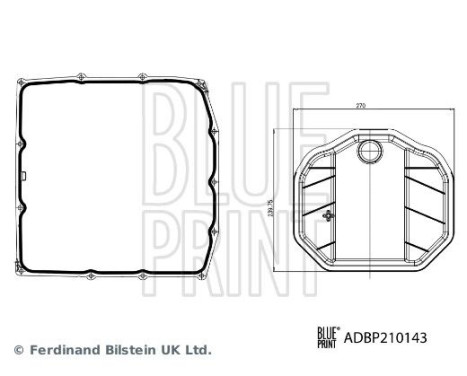 Transmission oil filter set ADBP210143 Blue Print, Image 2