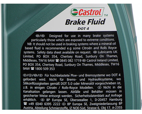 Brake fluid Castrol DOT 4 1L, Image 2