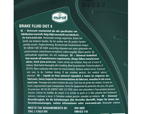 Brake fluid Eurol DOT 4 1L, Image 3