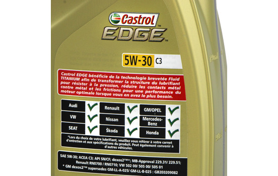 Engine Oil Castrol Edge Titanium 5W30 C3 1L, Image 3