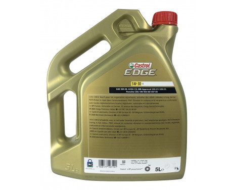 Engine Oil Castrol Edge Titanium 5W30 LL 5L, Image 3