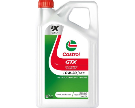 Engine oil Castrol GTX 0W-20 RN17 FE 5L, Image 2