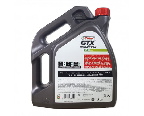 Engine oil Castrol GTX Ultraclean 10W40 A3/B4 5L, Image 3