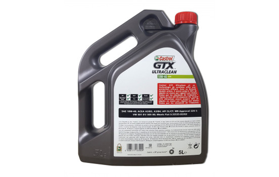 Engine oil Castrol GTX Ultraclean 10W40 A3/B4 5L, Image 3