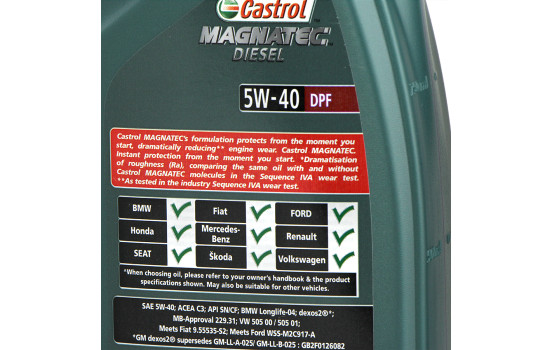 Engine oil Castrol Magnatec Diesel DPF 5W40 1L, Image 3