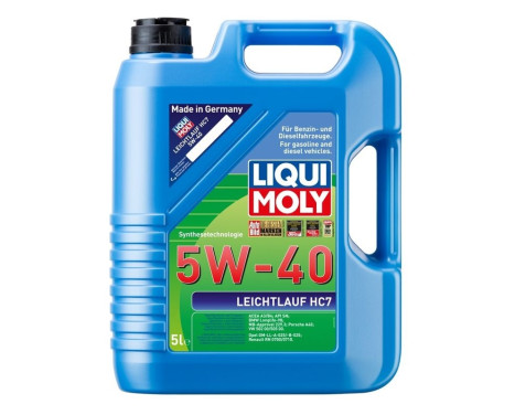 Engine oil Liqui Moly Leichtlauf HC7 5W40 A3/B4 5L, Image 2