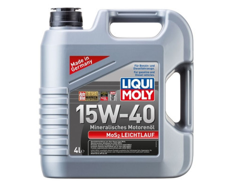 Engine oil Liqui Moly MOS2 Low-Friction 15W40 A3 4L