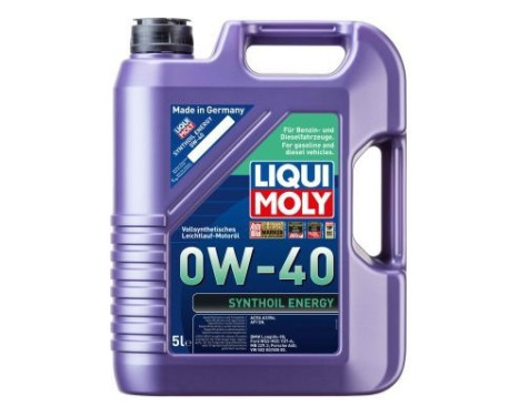 Engine oil Liqui Moly Synthoil Energy 0W40 A3/B4 5L, Image 2
