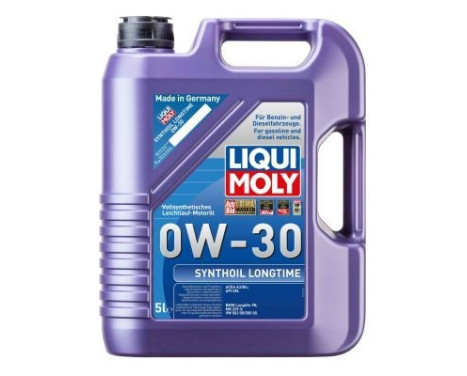 Engine oil Liqui Moly Synthoil Longtime 0W30 A3/B4 5L, Image 2