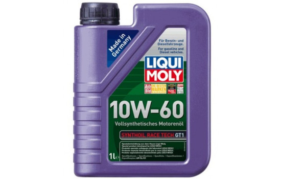 Engine oil Liqui Moly Synthoil Race Tech Gt1 10W60 A3/B4 1L