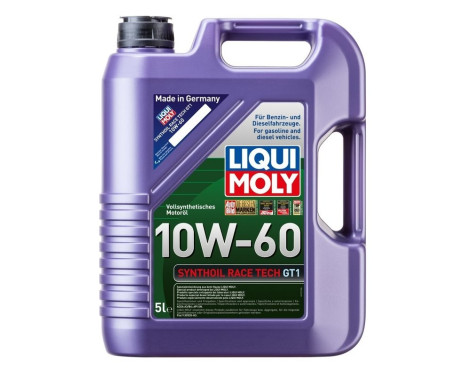Engine oil Liqui Moly Synthoil Race Tech Gt1 10W60 A3/B4 5L, Image 2