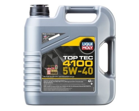 Engine oil Liqui Moly Top Tec 4100 5W40 C3 4L, Image 2