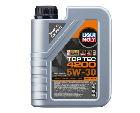 Engine oil Liqui Moly Top Tec 4200 5W30 C3 1L, Image 2