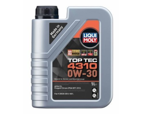 Engine oil Liqui Moly TOP TEC 4310 0W30 C2 1L, Image 2