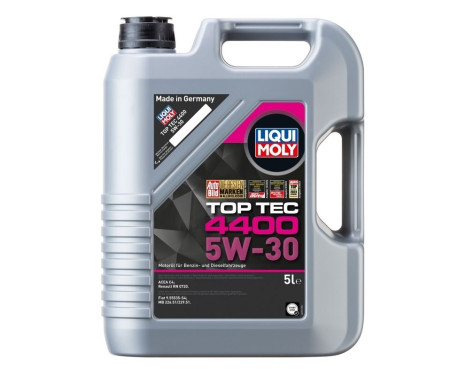 Engine oil Liqui Moly Top Tec 4400 5W30 C4 5L, Image 2