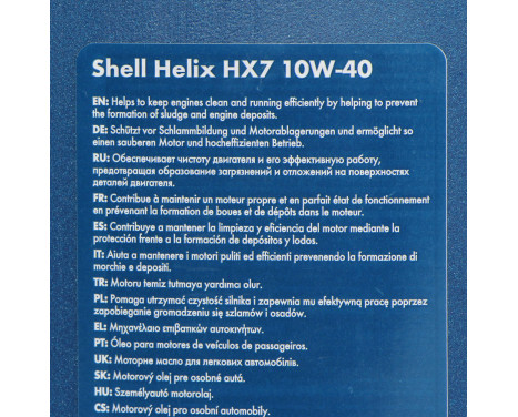 Engine Oil Shell Helix HX7 10W40 A3/B4 1L, Image 4