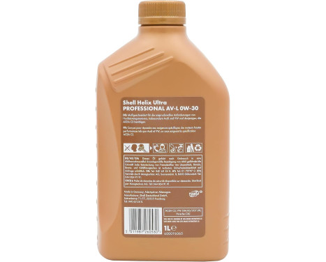 Engine Oil Shell Helix Ultra Professional AV-L 0W30 C3 1L, Image 2