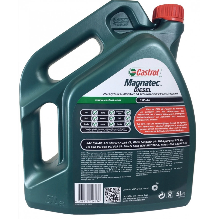 Motor oil Castrol Magnatec Diesel DPF 5W40 5L 151B73 Winparts.co.uk
