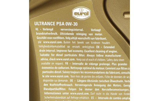Motor oil Eurol Ultrance PSA 0W30 C2 1L, Image 3