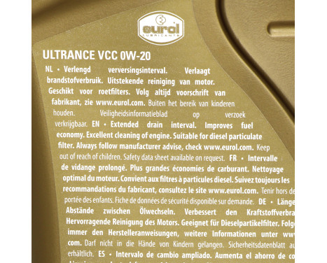 Motor oil Eurol Ultrance VCC 0W20 C5 1L, Image 3