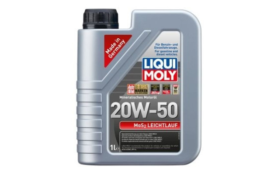 Motor Oil Liqui Moly Mos2 Low Viscosity 20W50 A3/B4 1L