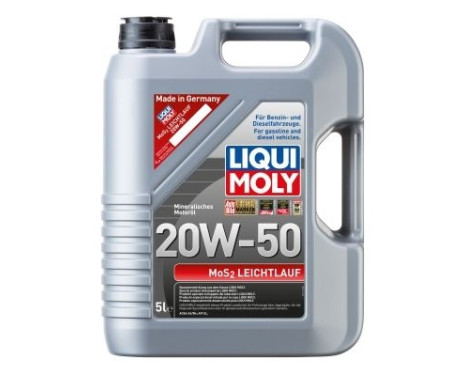 Motor Oil Liqui Moly Mos2 Low Viscosity 20W50 A3/B4 5L, Image 3
