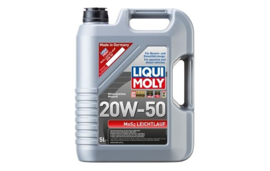 Motor Oil Liqui Moly Mos2 Low Viscosity 20W50 A3/B4 5L, Image 3