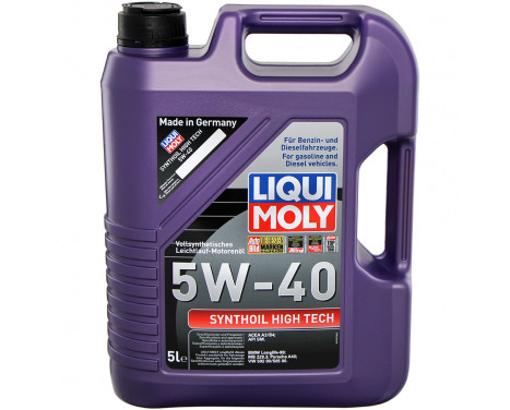 Motor oil Liqui Moly Synthoil High Tech 5W40 A3 5L