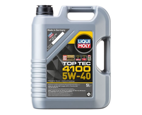 Motor oil Liqui Moly Top Tec 4100 5W40 C3 5L, Image 2
