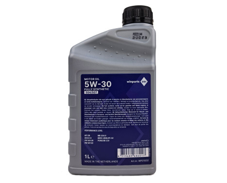 Motor oil Winparts GO! 5W30 Full Synthetic Longlife 5L, Image 6