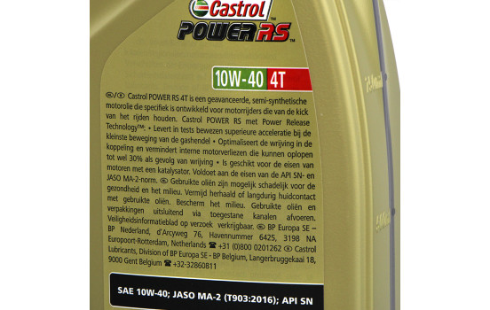 Castrol Engine Oil Power RS 4-Stroke 10W40 1L, Image 2