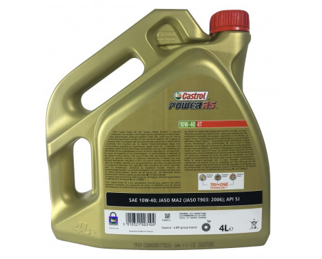 Castrol Engine Oil Power RS 4-Stroke 10W40 4L, Image 2