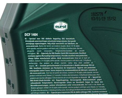 Gearbox oil Eurol DCF 1404 DSG 1L, Image 2