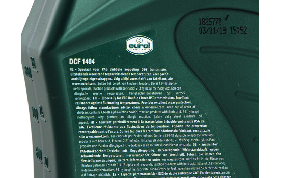 Gearbox oil Eurol DCF 1404 DSG 1L, Image 2