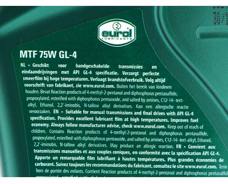 Transmission oil Eurol MTF GL-4 75W 1L, Image 3
