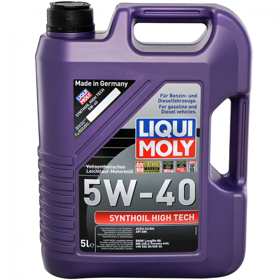 Motorolie Liqui Moly Synthoil High Tech 5W40 A3 5L Winparts nl motorolie-liqui-moly-synthoil-high-tech-5w40-a3-5l-winparts-nl