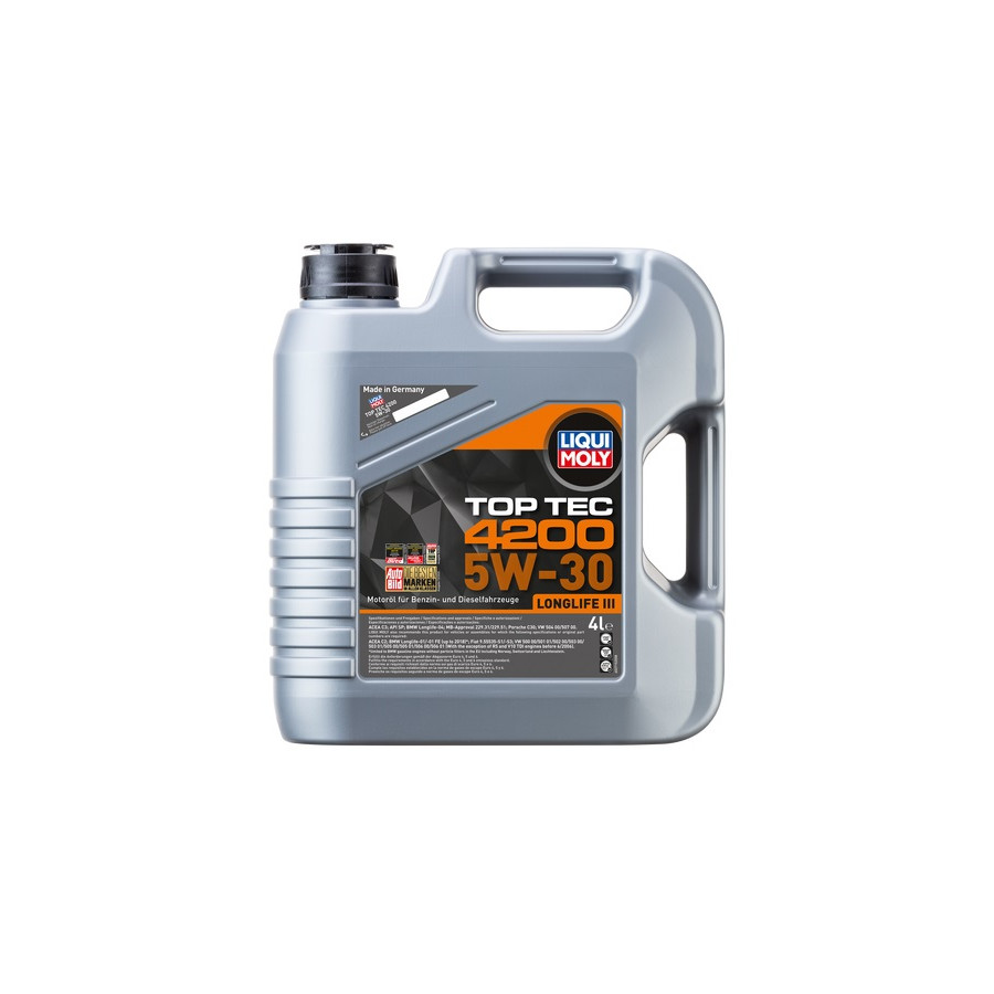 Motorolie Liqui Moly Top Tec 4200 5W30 C2/C3 4L | Winparts.nl - Motorolie