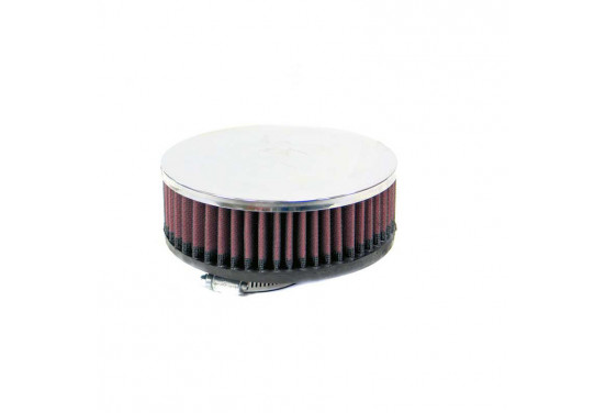 K&N universeel cilindrisch filter 51mm offset aansluiting, 130mm uitwendig, 51mm Hoogte (RC-2400)