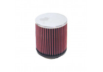 K&N universeel cilindrisch filter 73mm aansluiting, 114mm uitwendig, 127mm Hoogte (RC-3710)