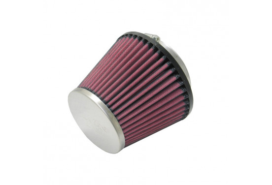 K&N universeel conisch filter 70mm aansluiting, 129mm Bodem, 89mm Top, 102mm Hoogte (RC-5128)