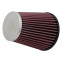 K&N universeel conisch filter 70mm aansluiting, 129mm Bodem, 89mm Top, 140mm Hoogte (RC-5131)