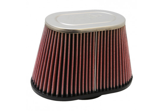 K&N universeel filter 89mm aansluiting, 216mm x 133mm Bodem, 159mm x 102mm Top, 140mm Hoogte (RC-504