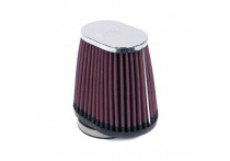 K&N universeel ovaal/conisch filter 54mm offset aansluiting, 102mm x 76mm Bodem, 76mm x 51mm Top, 10