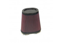 K&N universeel ovaal/conisch filter 60mm dual aansluiting, 159mm x 95mm Bodem, 87mm x 112mm Top, 171