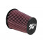 K&N universeel ovaal/conisch filter 62mm aansluiting, 114mm x 95mm Bodem, 89mm x 64mm Top, 152mm Hoo